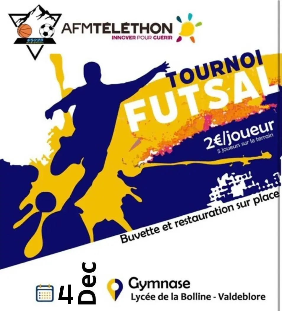 Tournoi Futsal pour le Téléthon