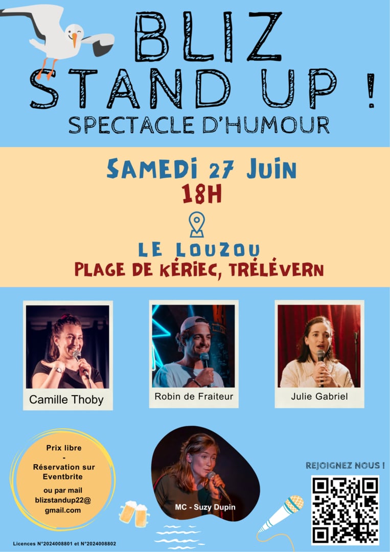 Spectacle d’humour – Bliz Stand Up au Louzou