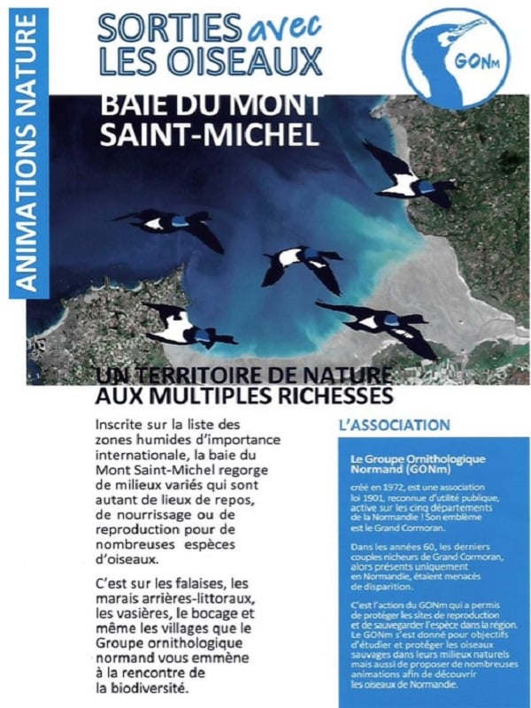 Promenade à la recherche des oiseaux dans les prés salés de Genêts