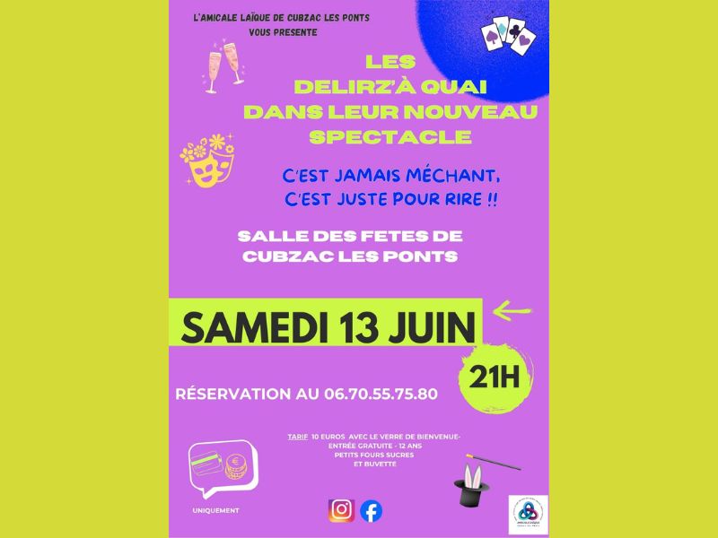 Les Délirz’à Quai présentent leur nouveau spectacle