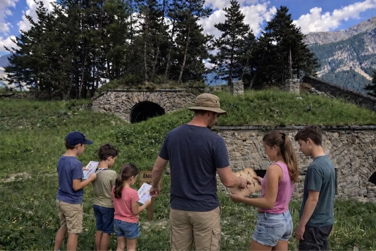 Jeu de piste à la Batterie des Caurres (fort de Tournoux)