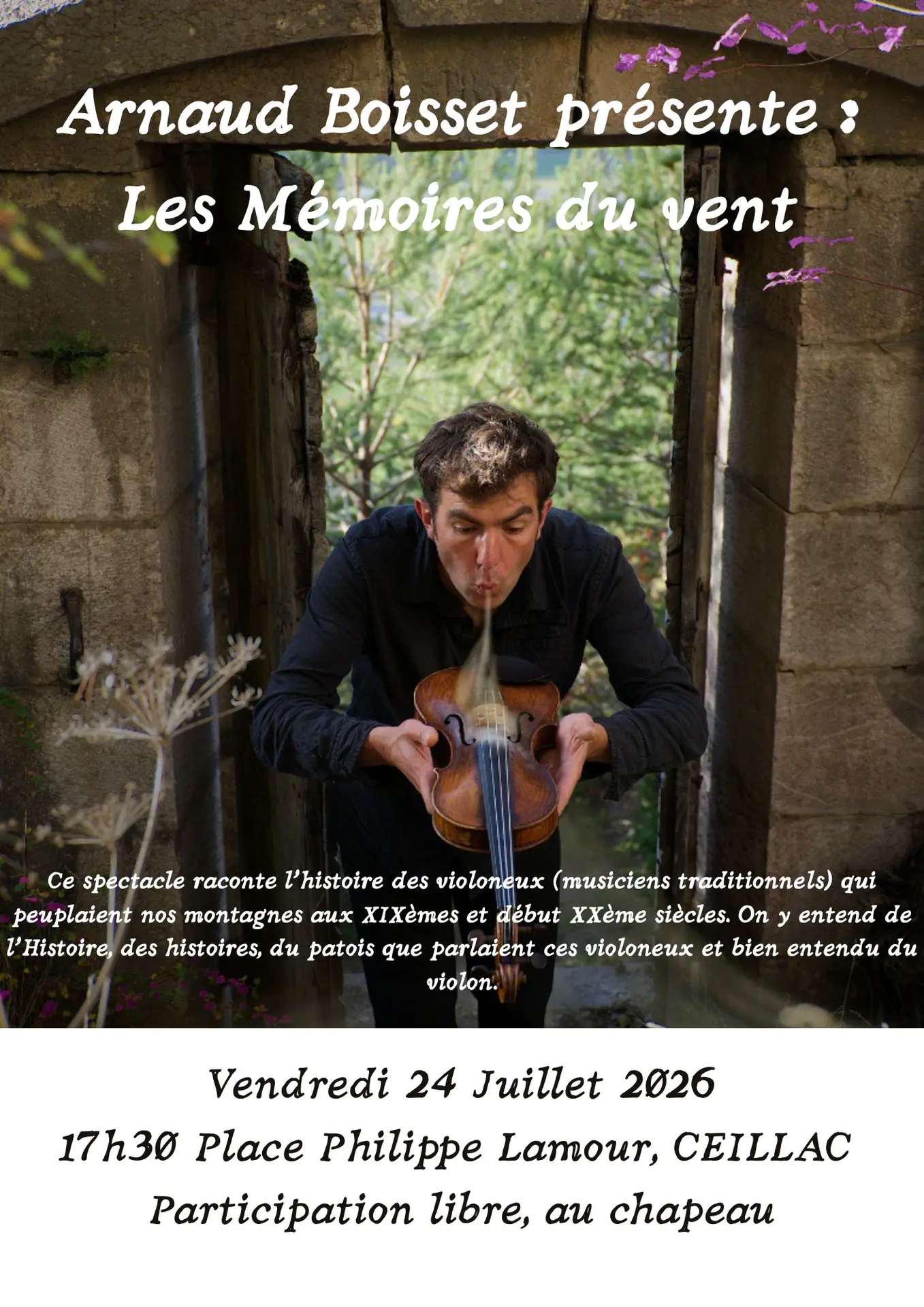 Spectacle "Les mémoires du vent"