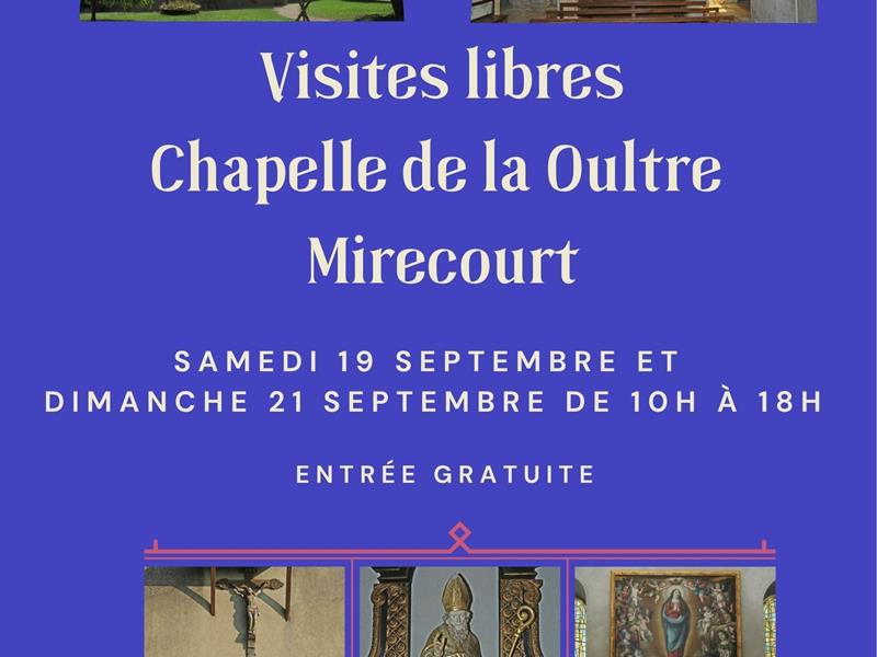 Journées européennes du patrimoine - parcours en autonomie de la chapelle de la Oultre