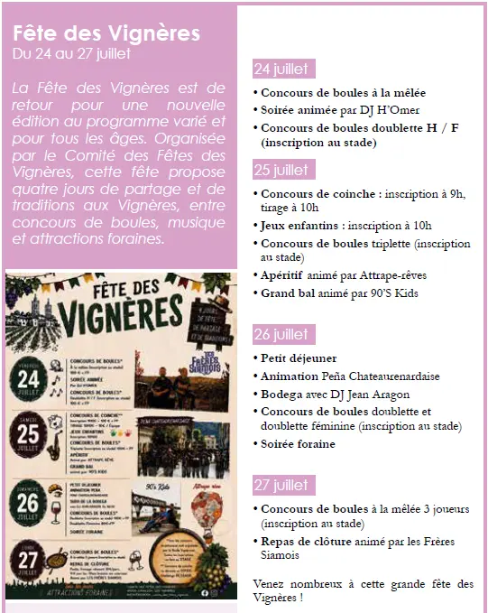 Fête des Vignères