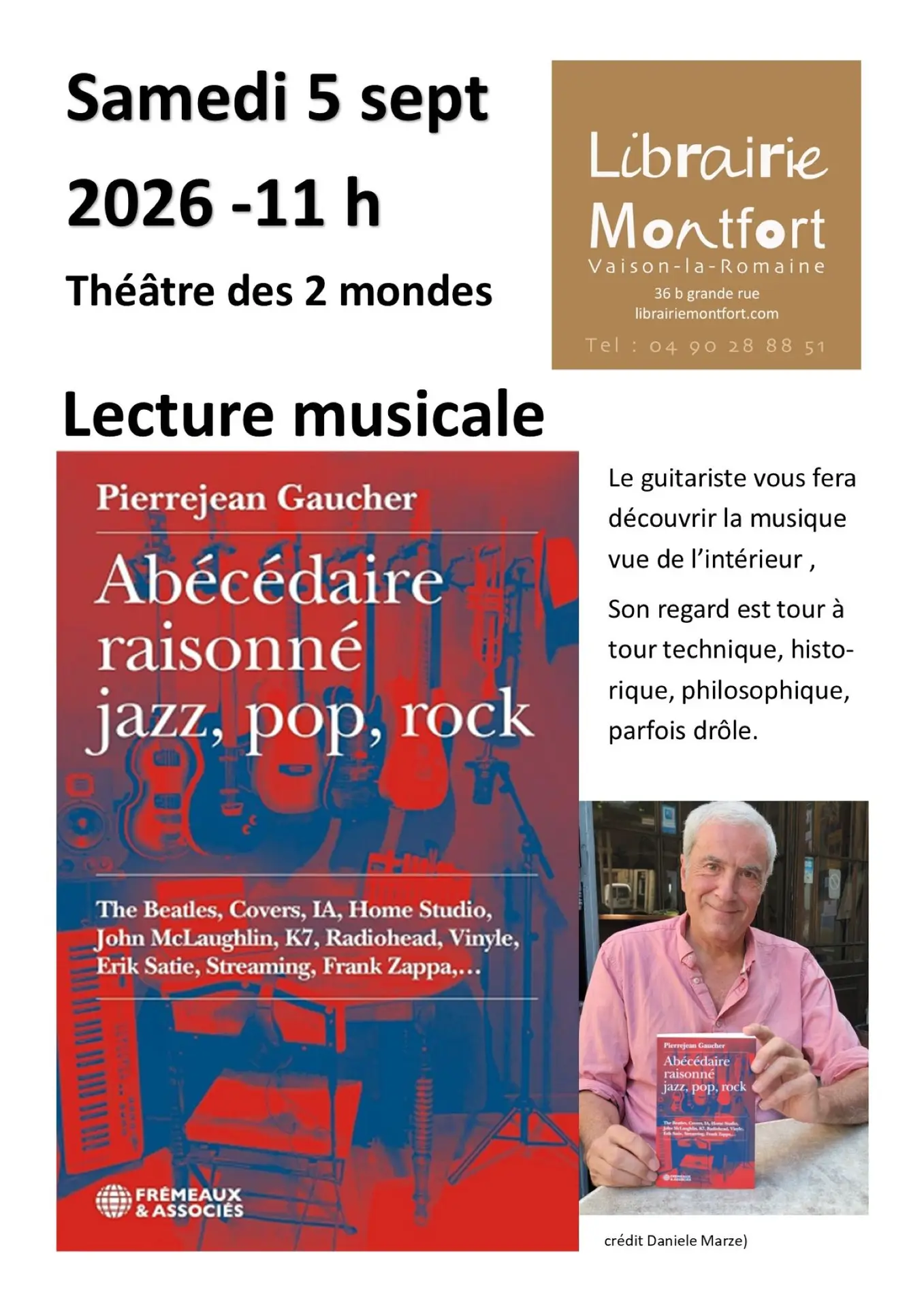 Lecture musicale avec Pierrejean Gaucher