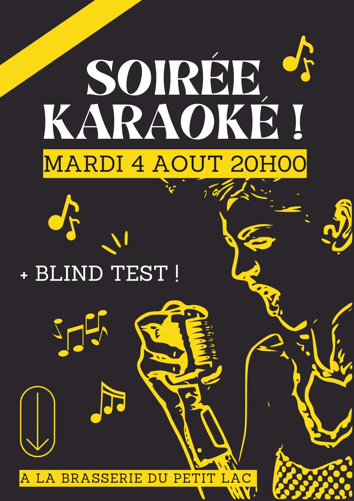 Soirée Blind Test et Karaoké à la Brasserie du Petit Lac !