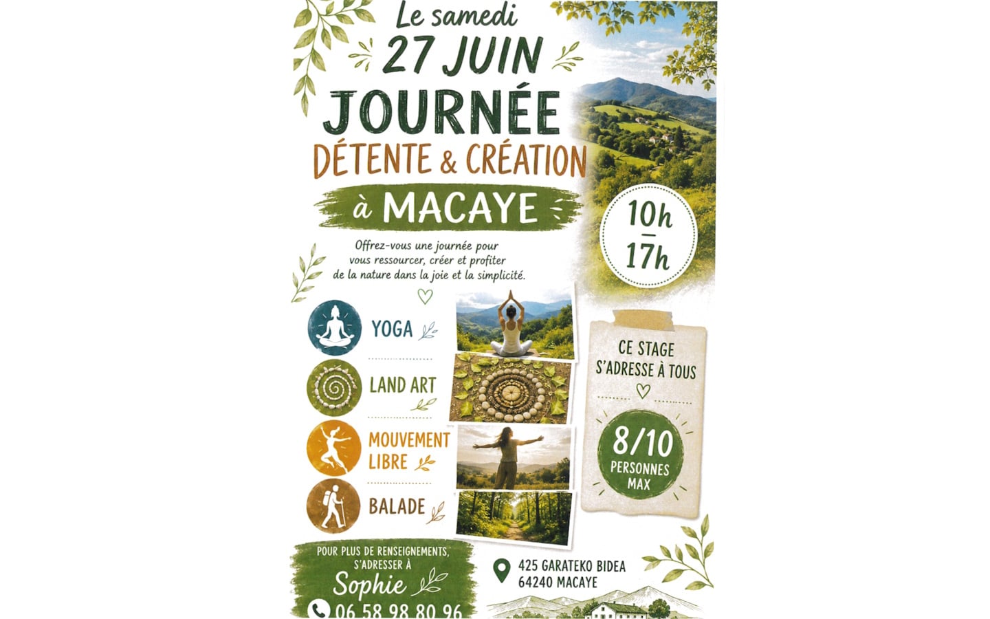 Journée détente et création