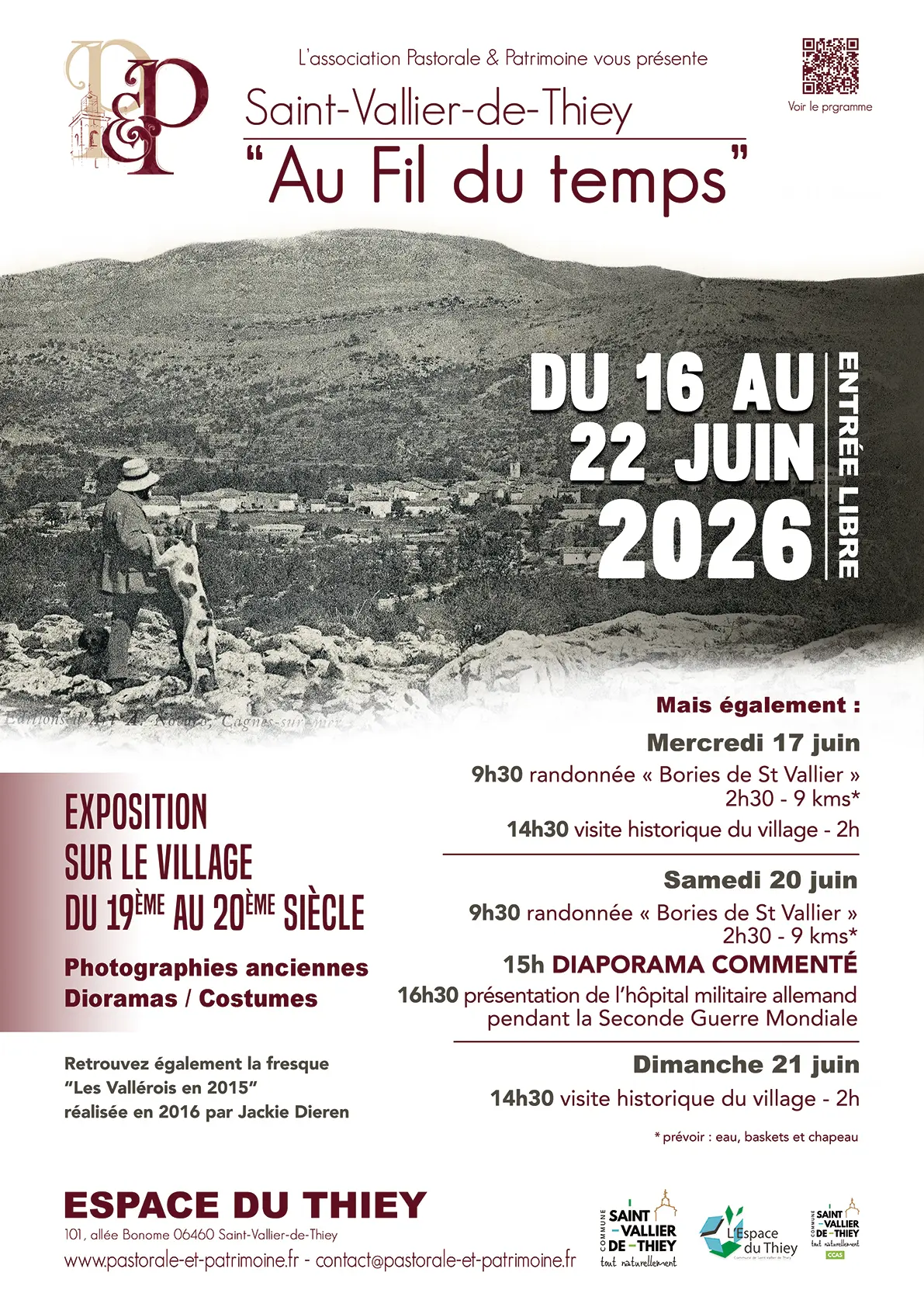 Exposition Saint-Vallier-de-Thiey "Au fil du temps"