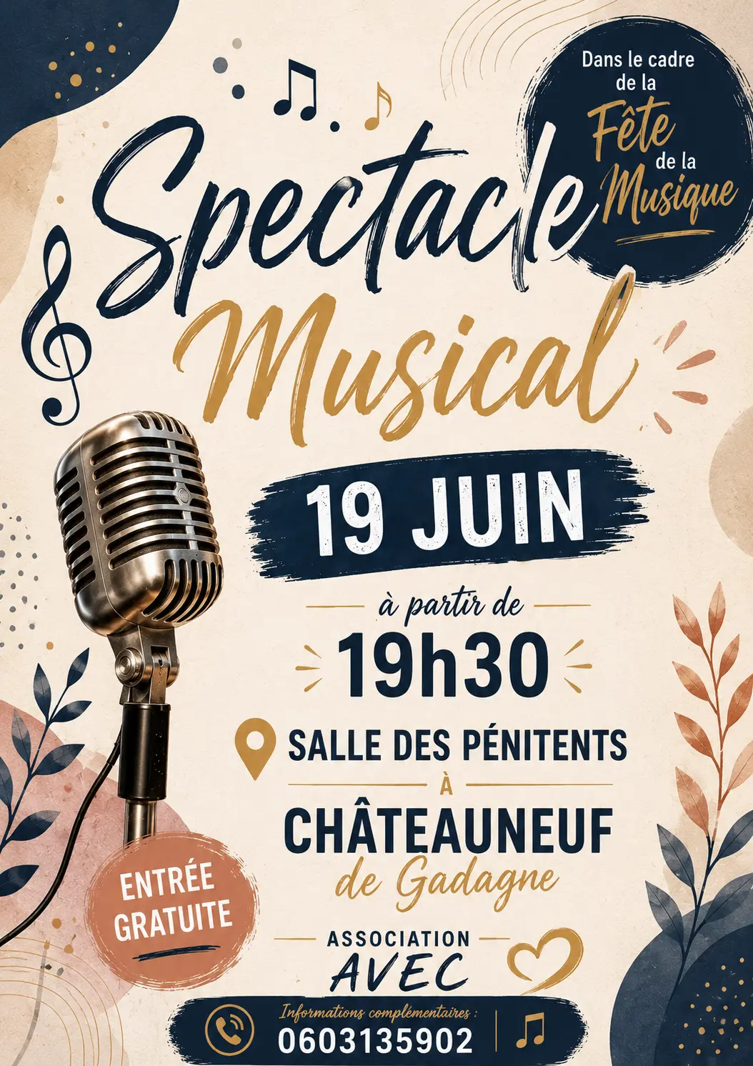 Spectacle musical par l'association "A.V.E.C."