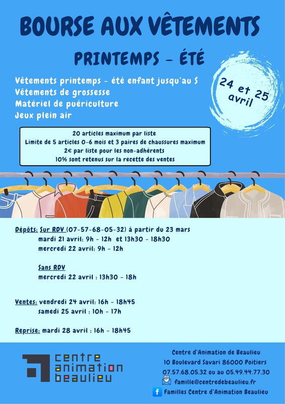 Bourse aux vêtements printemps-été