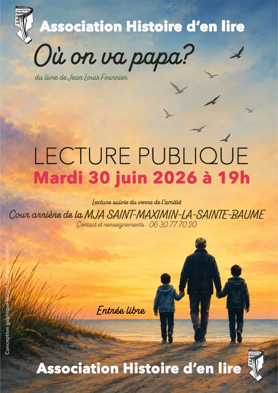 Lecture publique : Où on va, papa ? de Jean-Louis Fournier