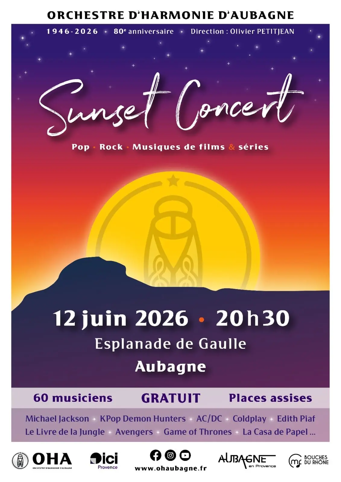 Sunset Concert de l'Orchestre d'Harmonie d'Aubagne