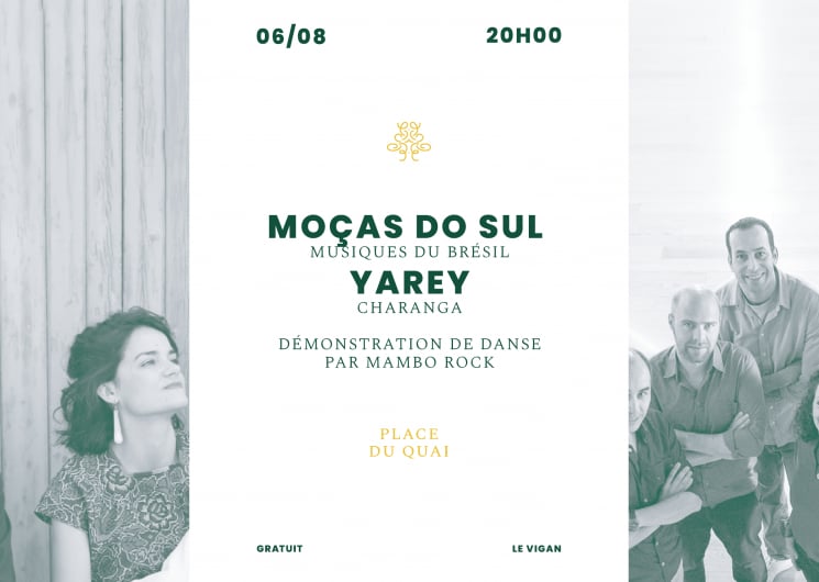 Concert : Moças do Sul & Yarey – Nocturnes du Griffe