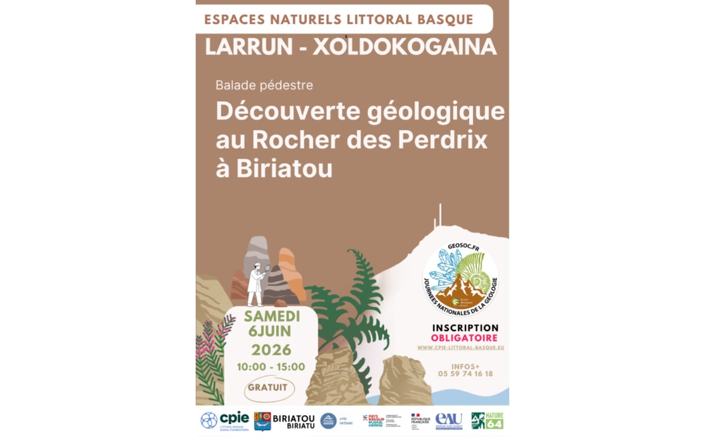 Découverte géologique Au Rocher des Perdrix
