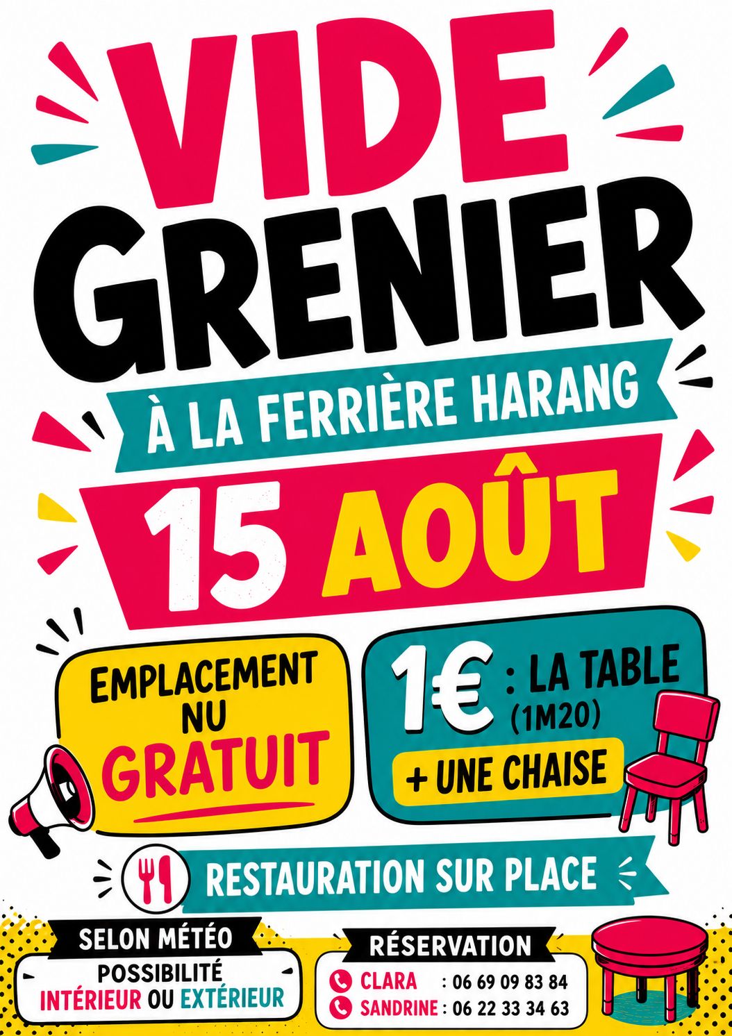 Vide-grenier à La Ferrière-Harang