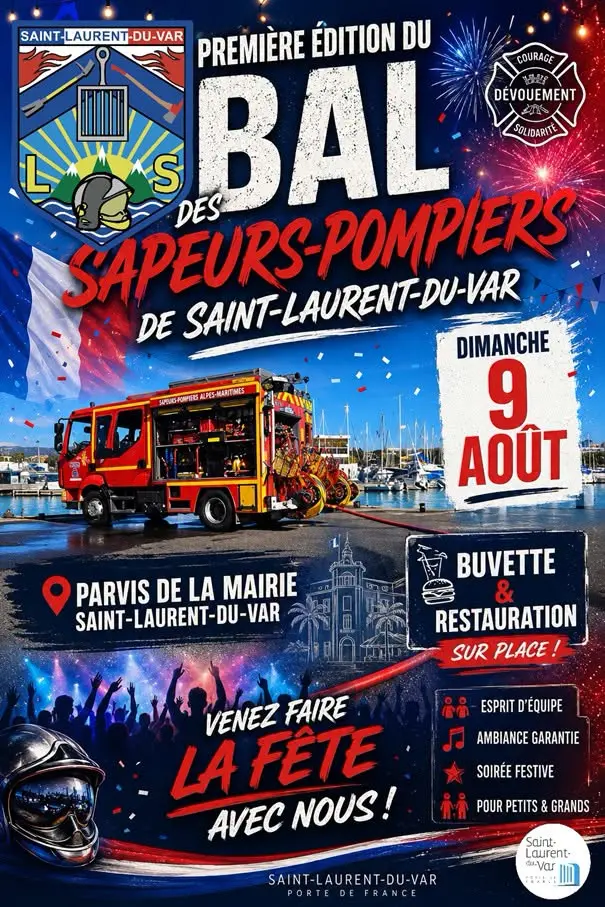 1ère édition du Bal des Pompiers de Saint-Laurent-du-Var