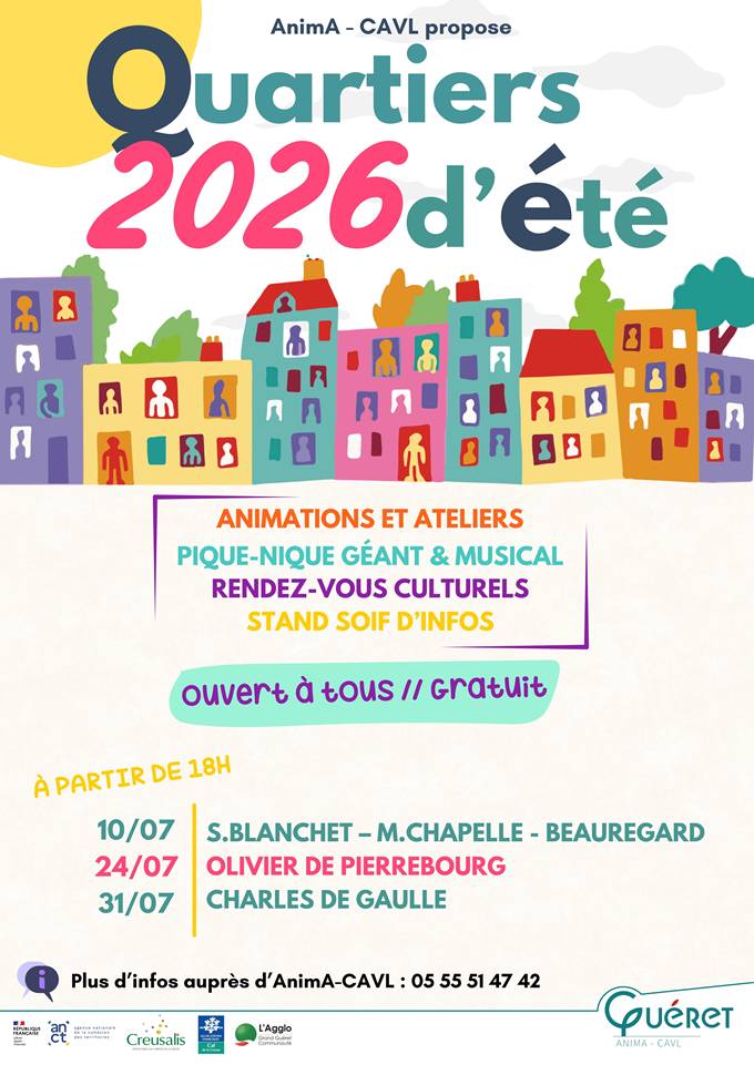 Quartiers d'été : animations, ateliers...