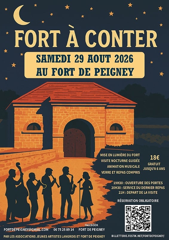 Visiste nocturne du fort de Peigney - Fort à conter
