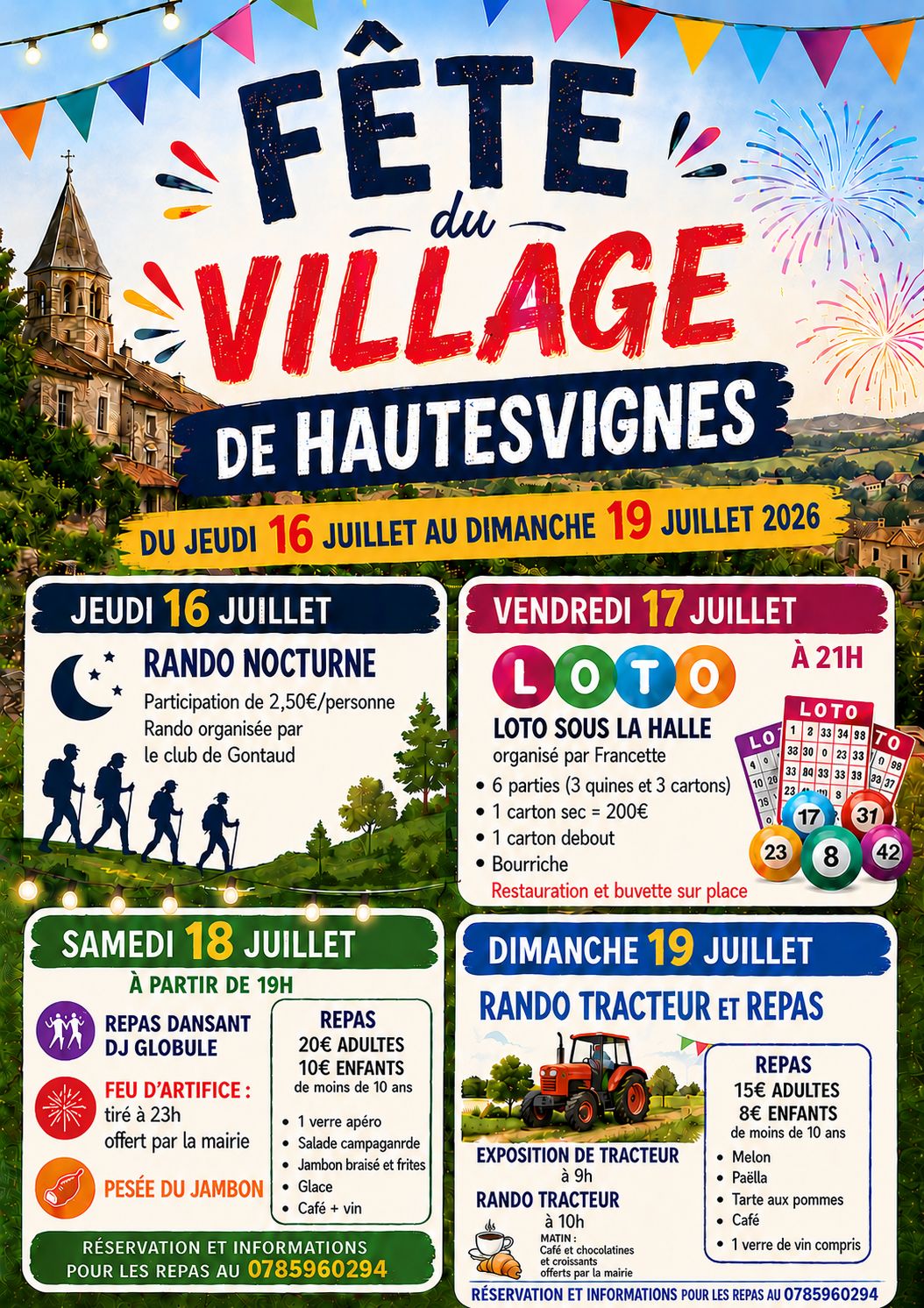 Fête du village de Hautesvignes