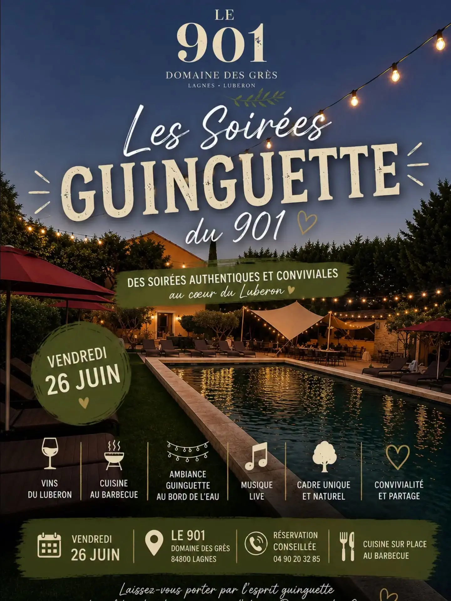 Les soirées guinguettes du 901 !