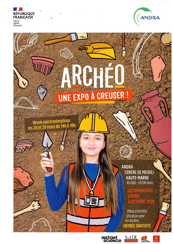 Exposition :"Archéo, une expo à creuser !"