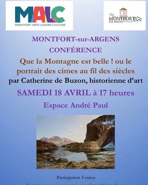 Conférence : Que la montagne est belle ! ou le portrait des cimes au fil des siècles