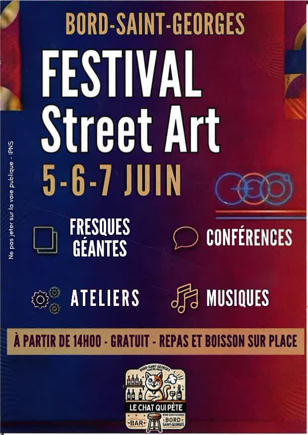 Le chat qui pète - Festival Street Art
