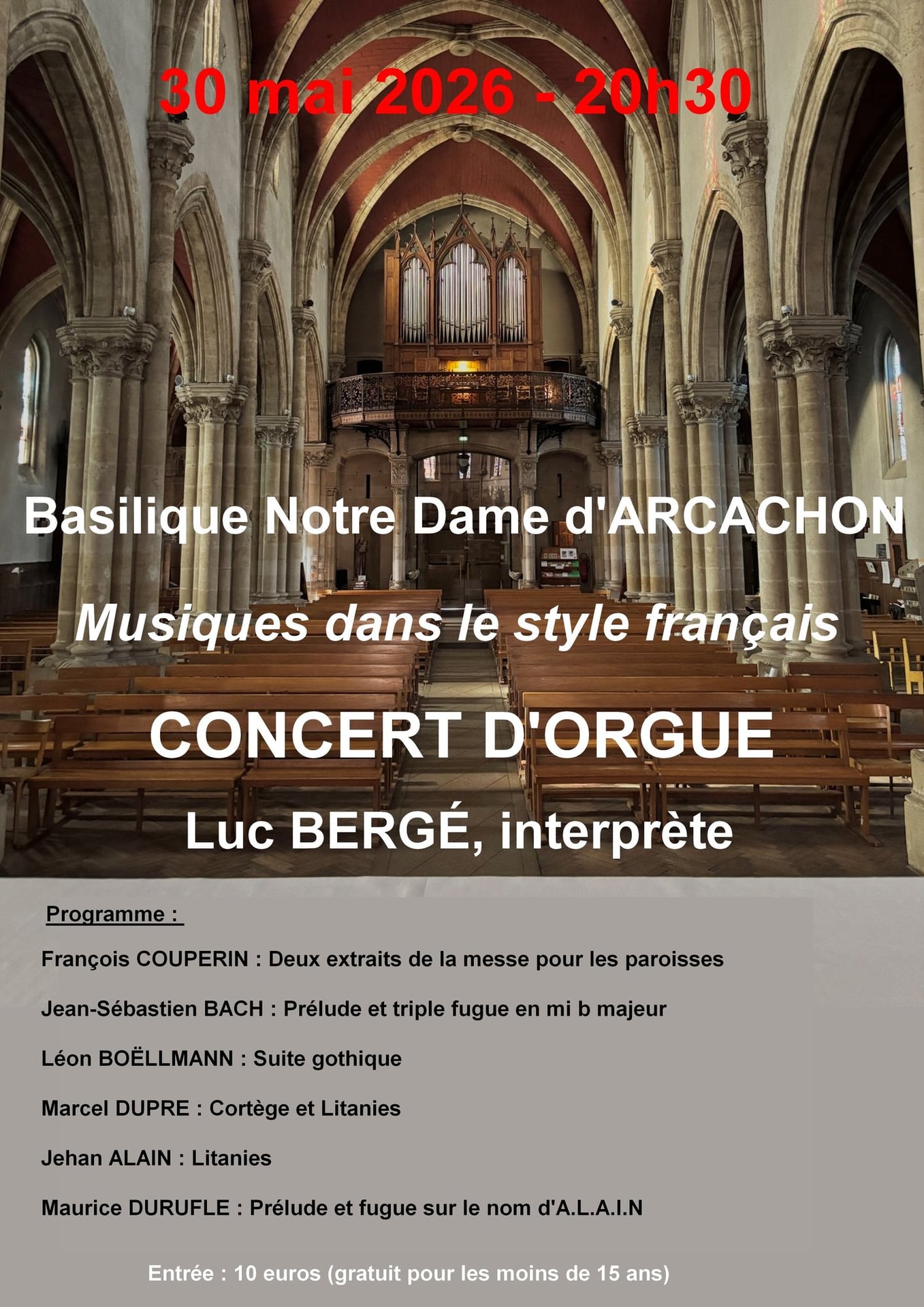 Concert d'orgue
