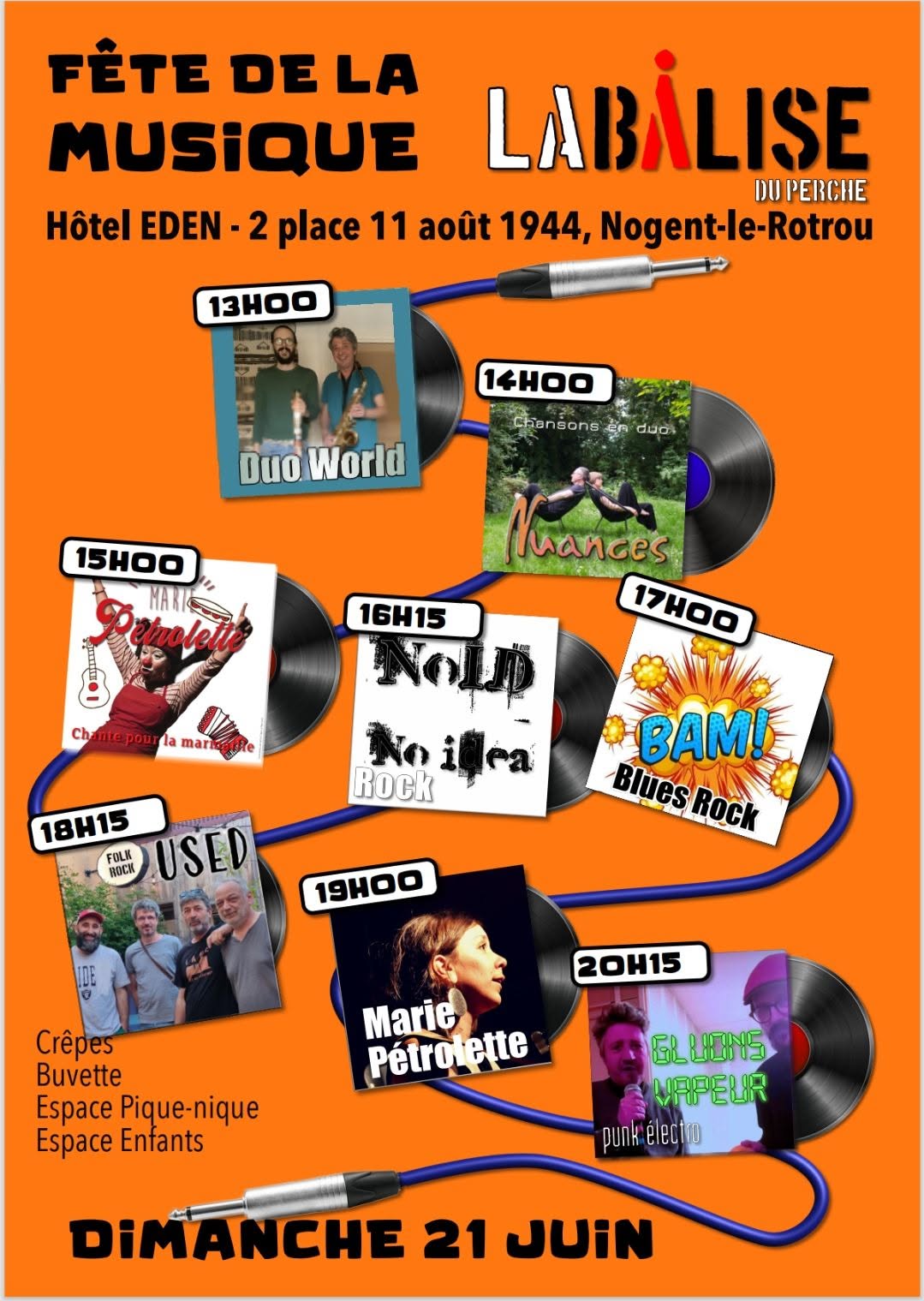 Fête de la Musique organisée par La Balise du Perche