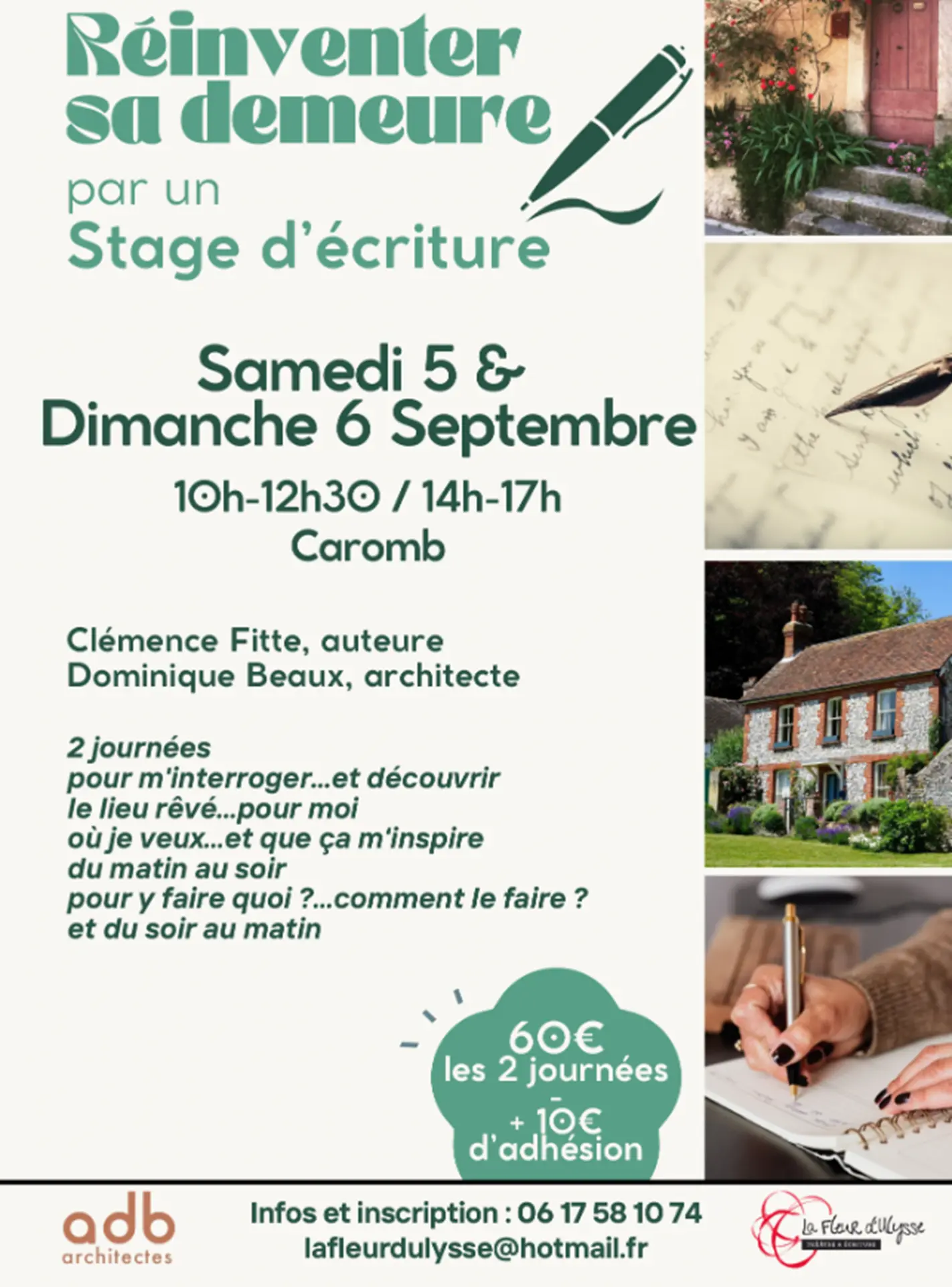 Réinventer sa demeure par un stage d'écriture