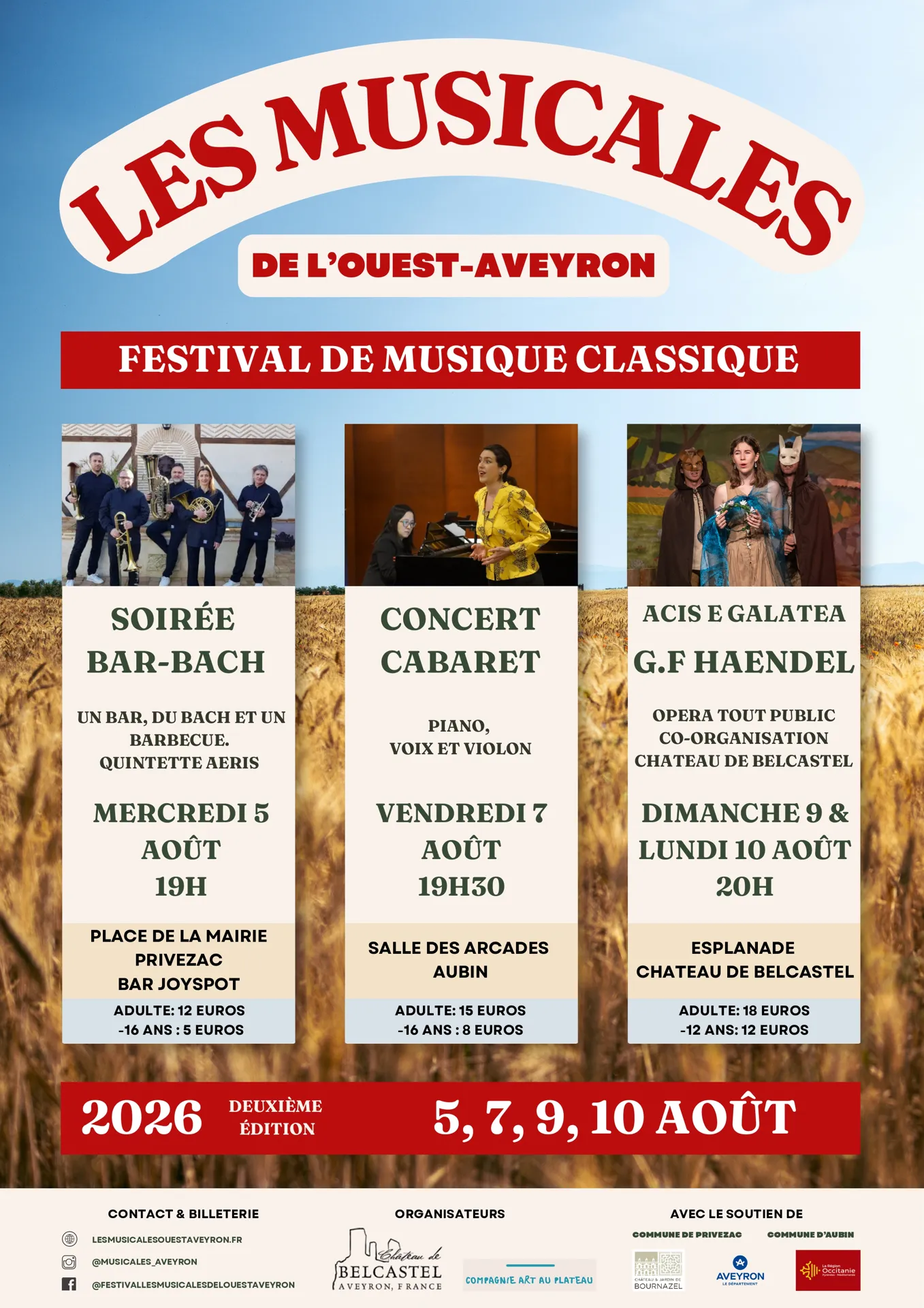 Les musicales de l’ouest Aveyron du plateau de Montbazens