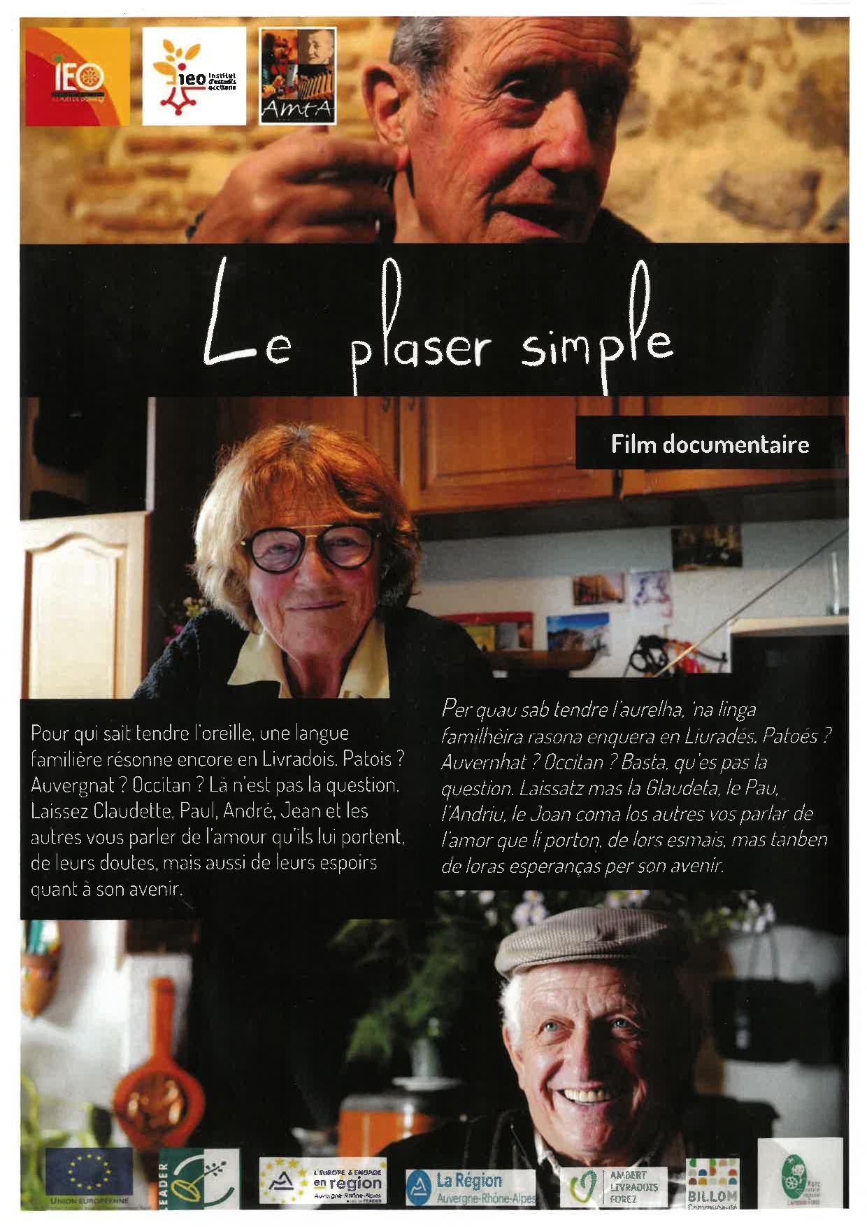 Médiathèque : Projection du film "Le plaser simple"