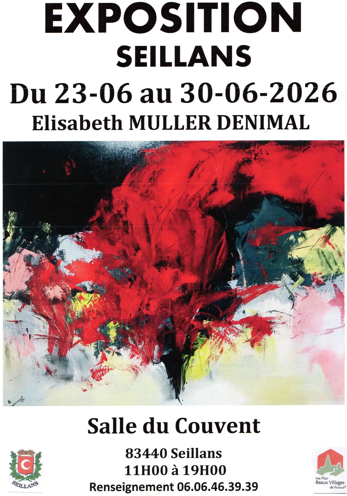 Exposition de peinture Elisabeth MULLER DENIMAL