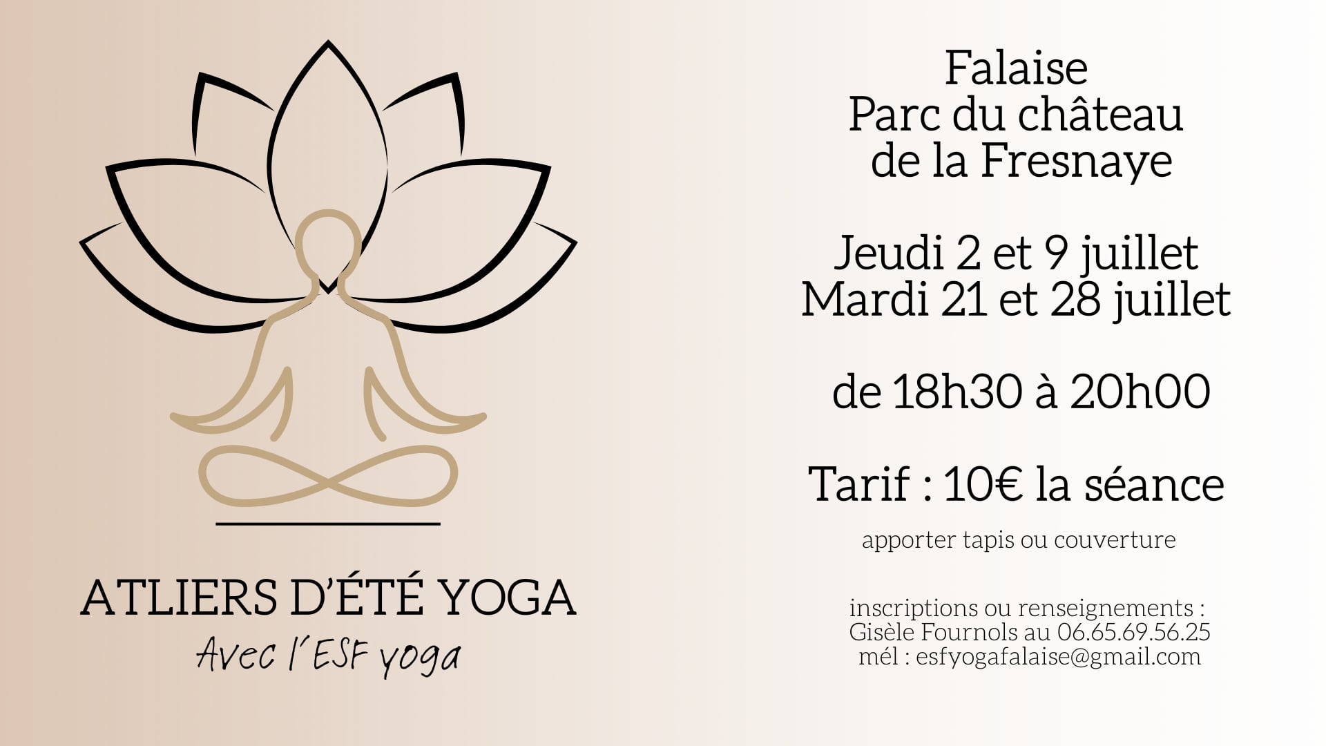 Ateliers d'été Yoga
