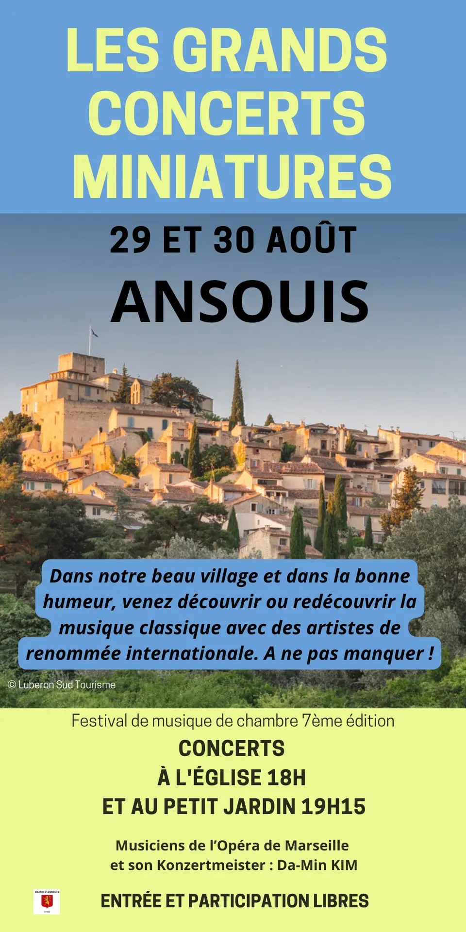 Les Grands Concerts Miniatures à Ansouis
