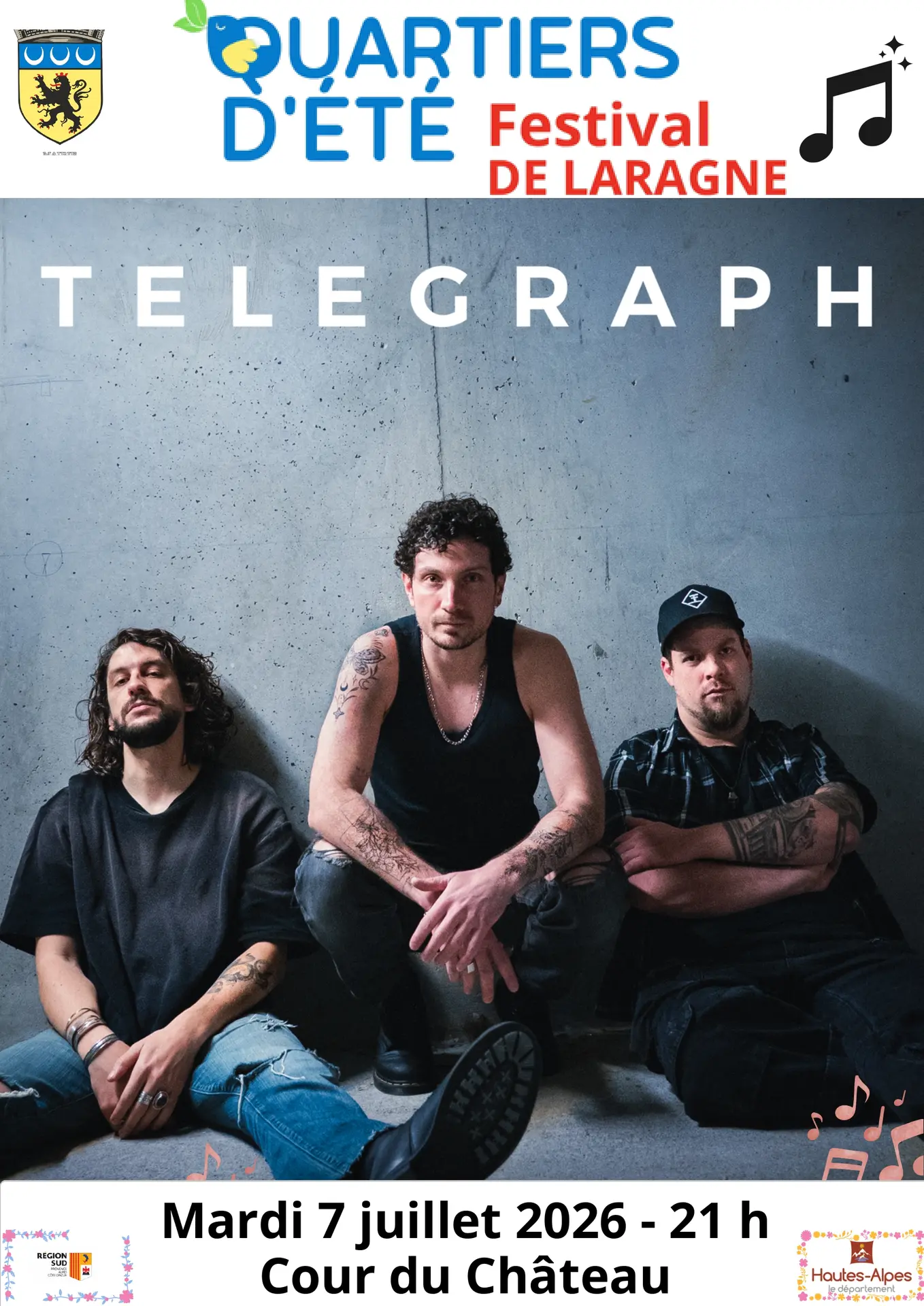 Festival Quartiers d'été :  concert Telegraph