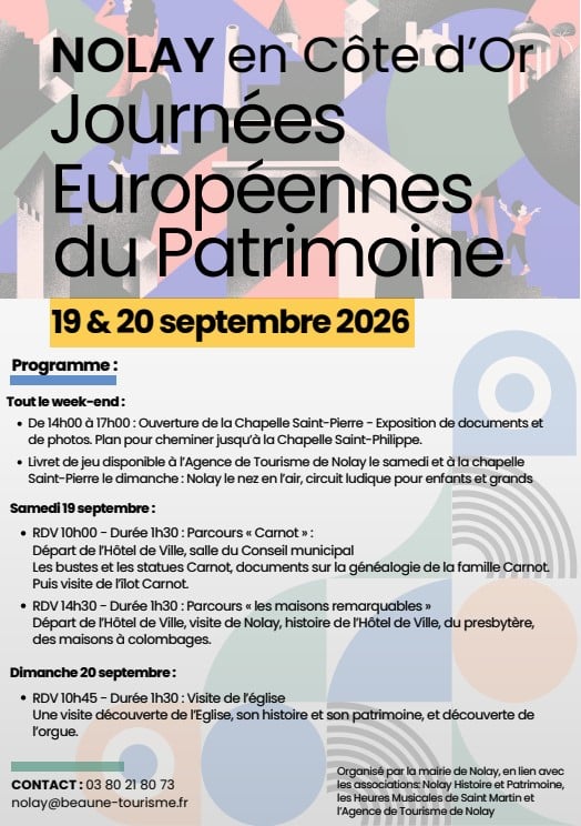 Journées Européennes du Patrimoine à Nolay