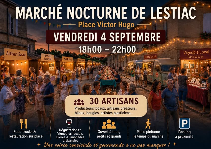 Marché nocturne de Lestiac