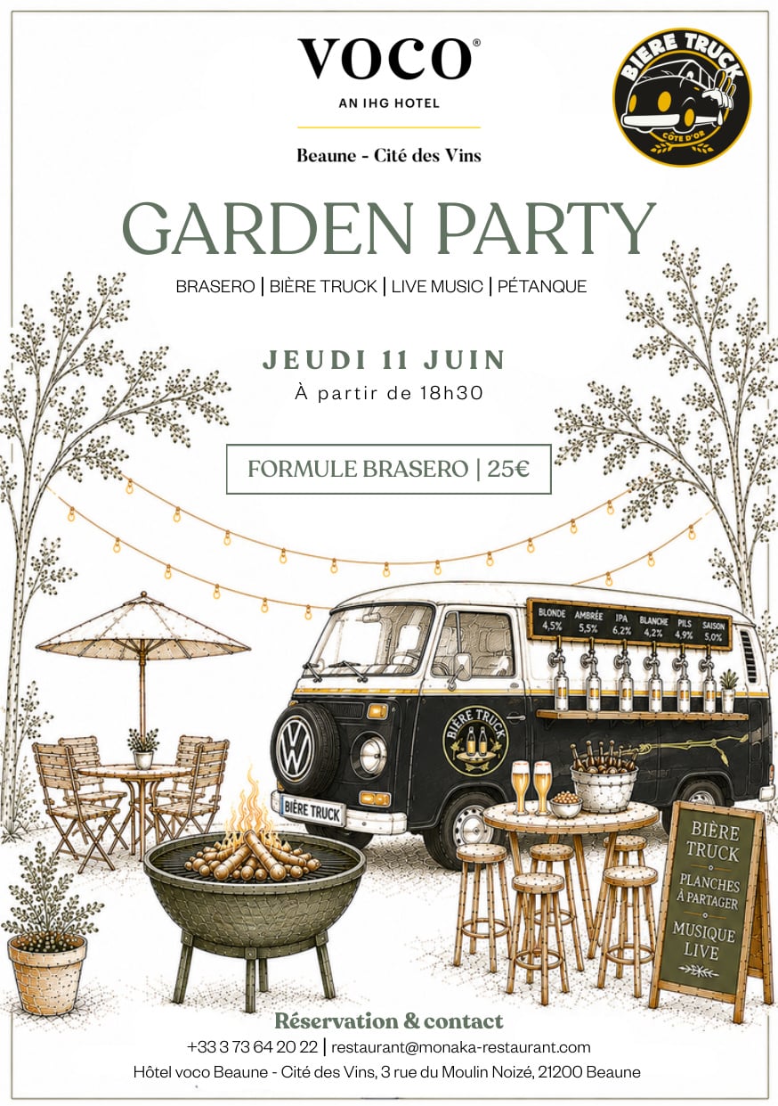 Garden Party à l'Hôtel voco Beaune - Cité des Vins
