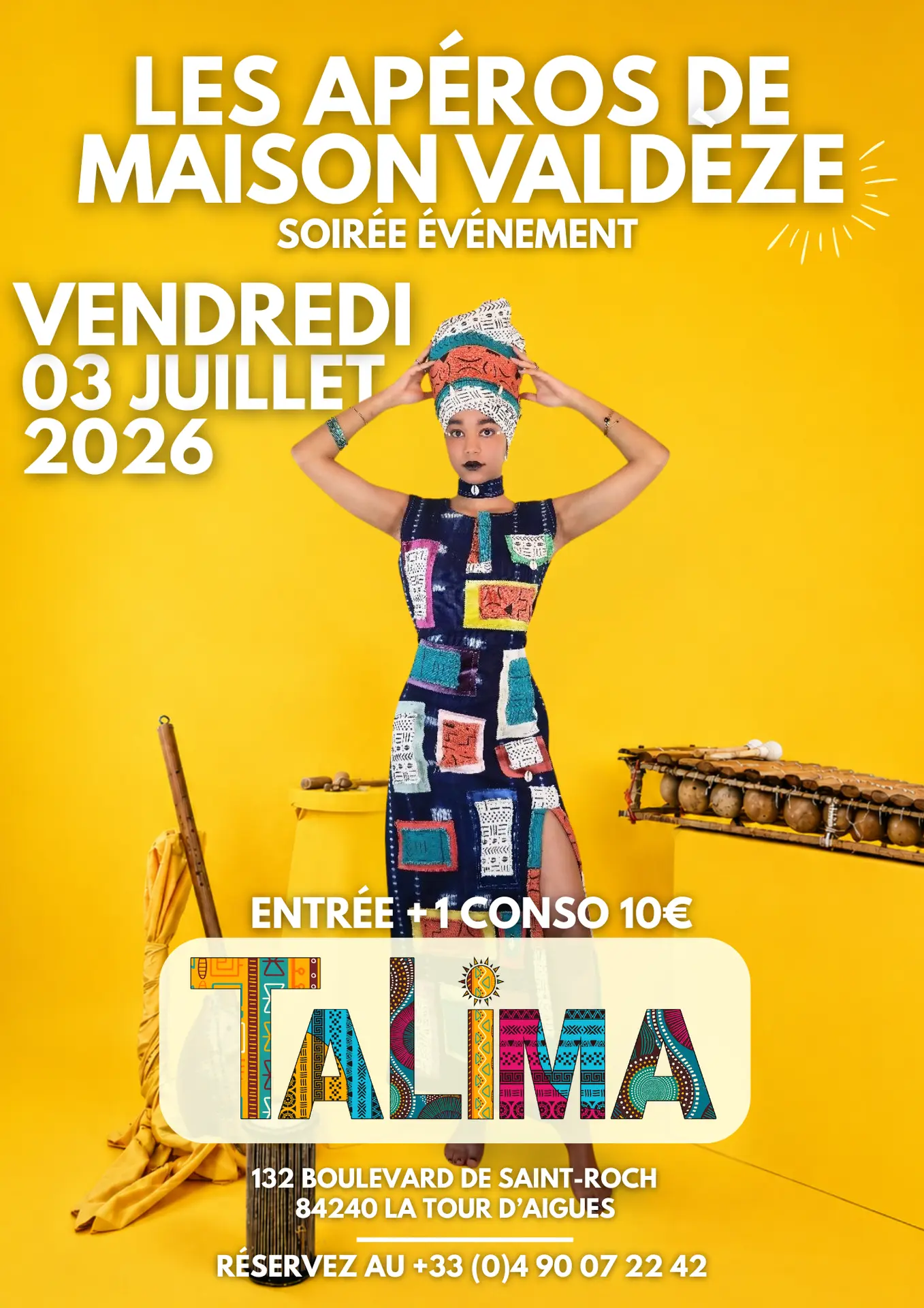 les apéros de Maison Valdèze - soirée événement avec Talima