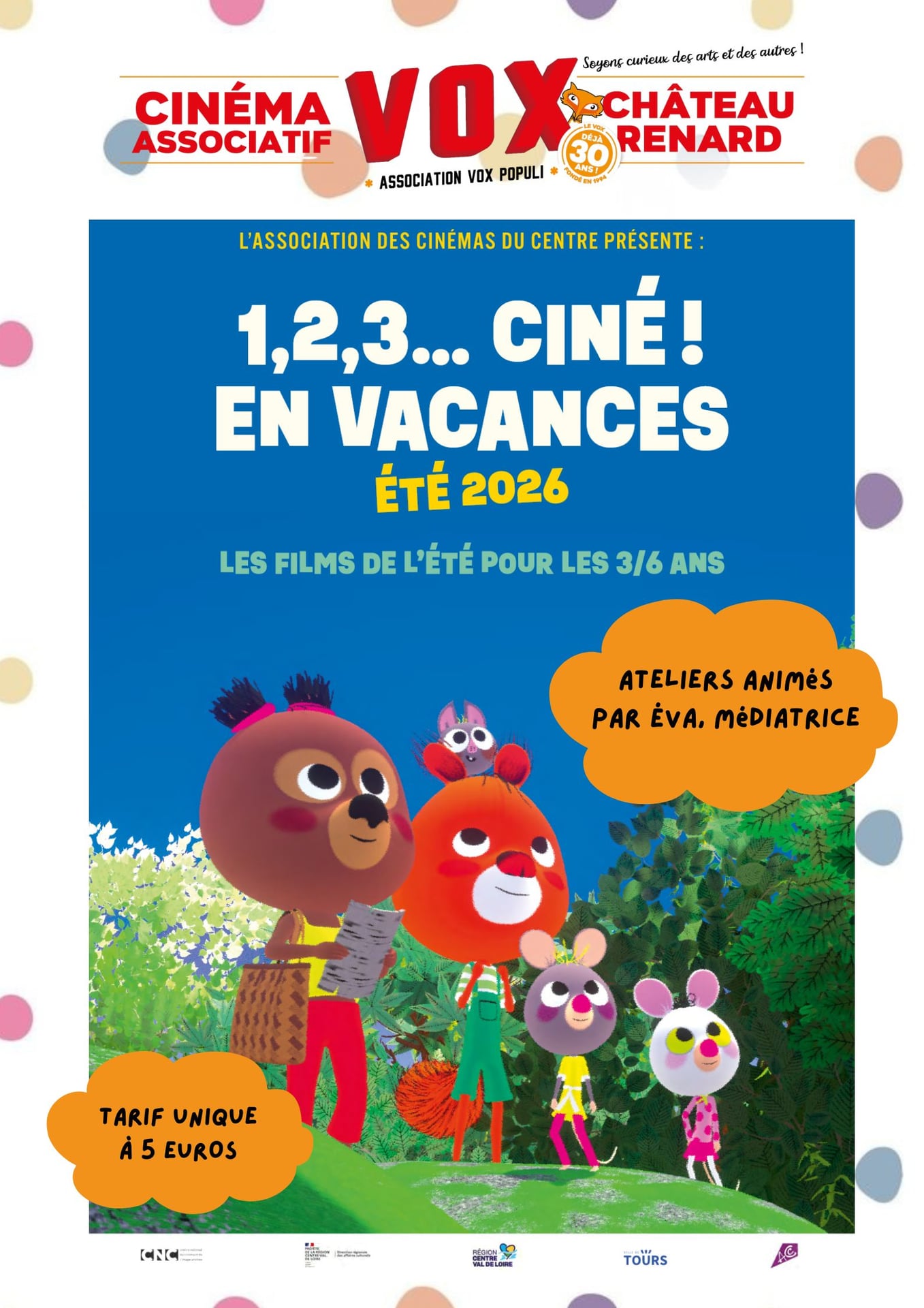 1,2,3... Ciné! En vacances - LA FONTAINE FAIT SON CINEMA
