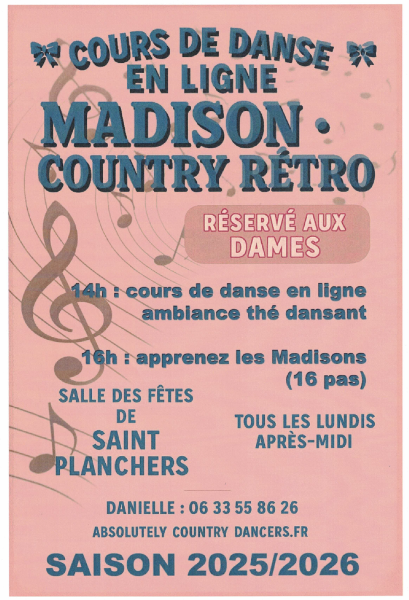 Cours de danse en ligne