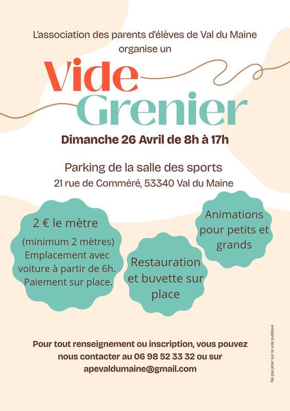 Vide grenier de l'ape