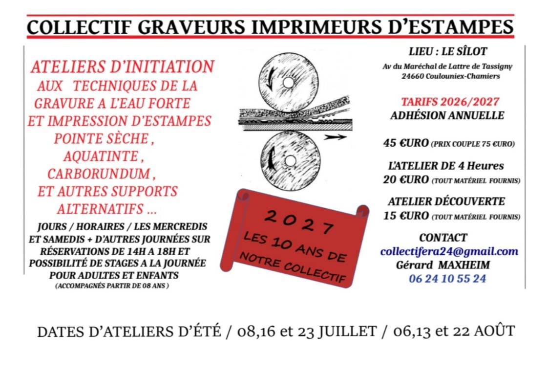 Initiation à la gravure et à l'impression d'estampes