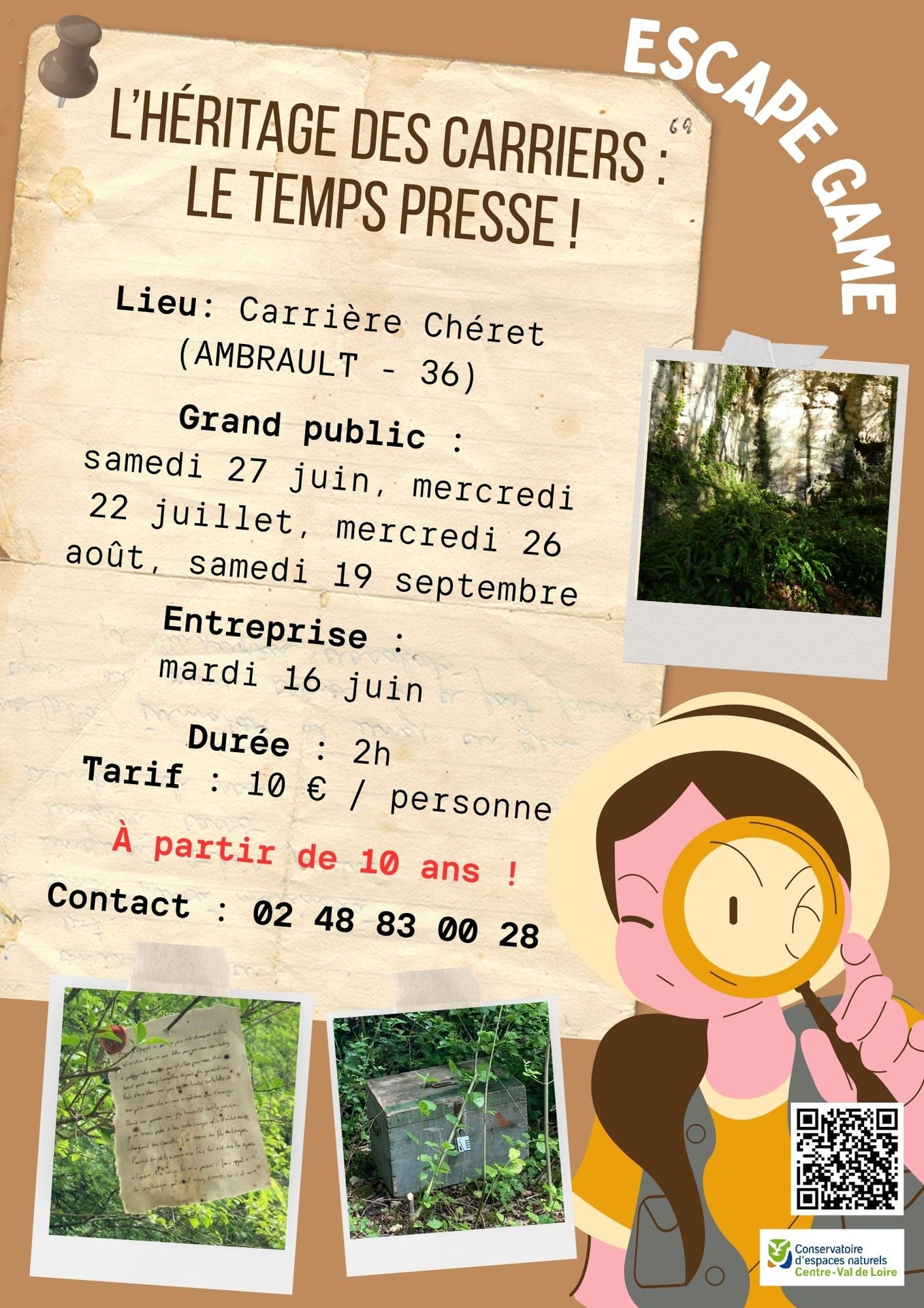 L'héritage des carriers : le temps presse ! (escape game)
