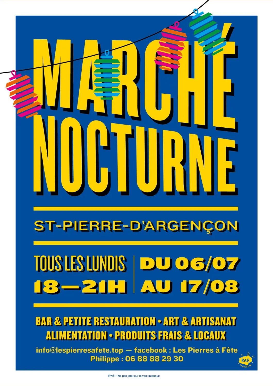 Marché nocturne - Saint Pierre d'Argençon