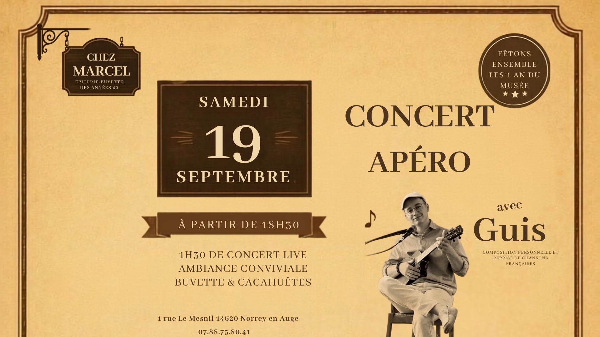 Concert apéro au musée "Chez Marcel"
