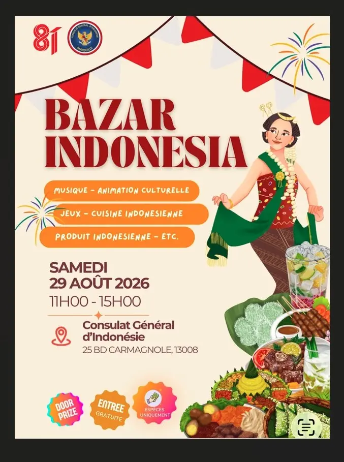 Bazar Indonesia 2026 : mini marché indonésien