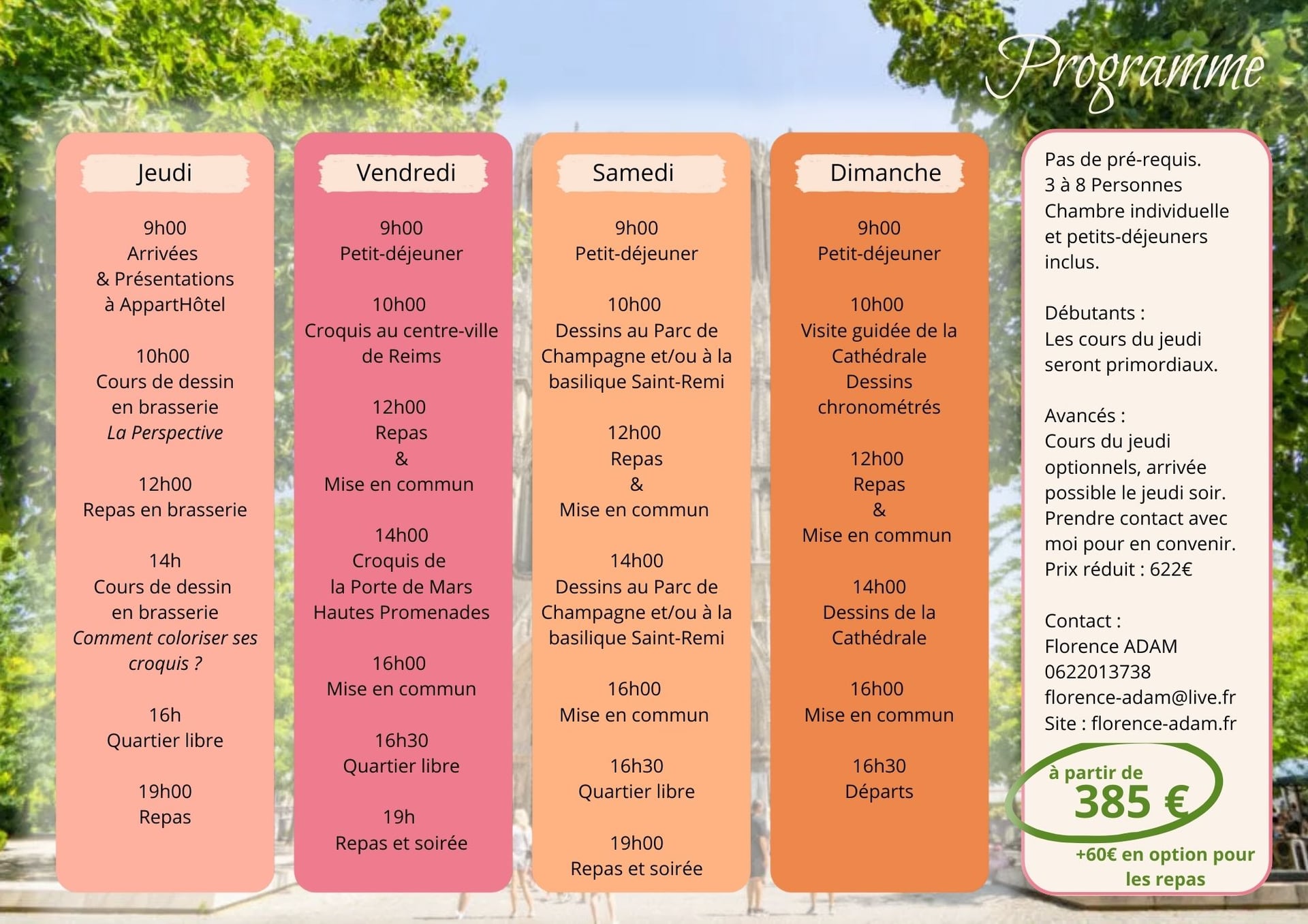 Stage Croquis d'Architecture colorés
