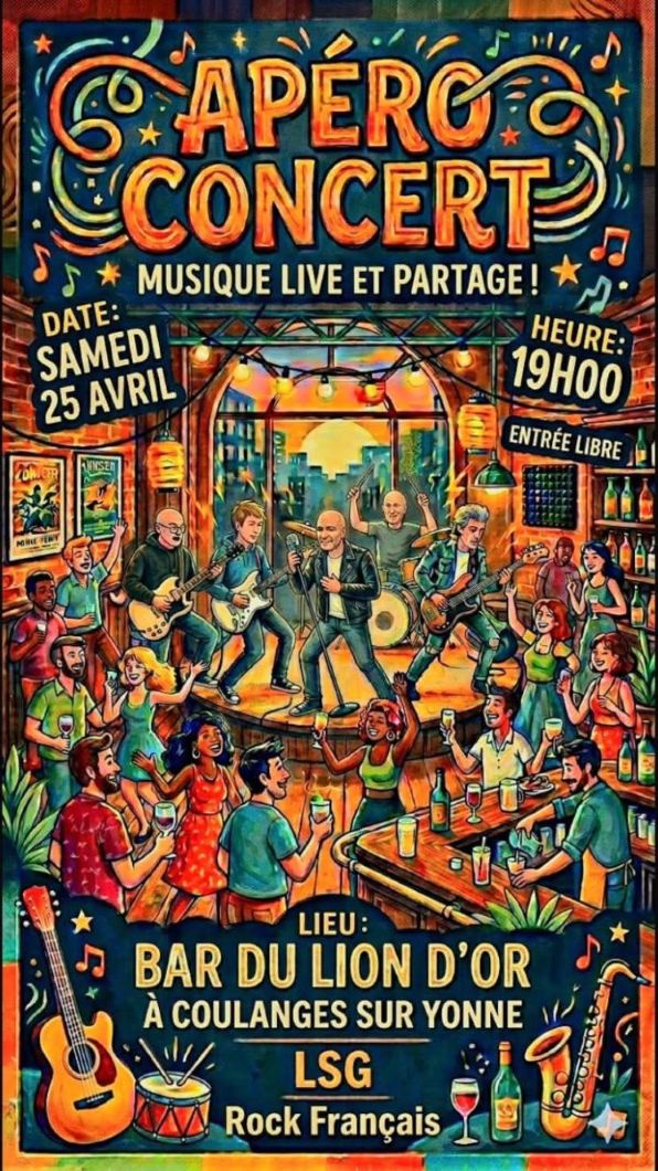 Apéro concert au Lion d'Or : LSG - Rock français